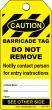 BARRICADE TAG - YELLOW (100/pk)