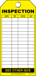 SCAFFOLD TAG - YELLOW (100/pk)