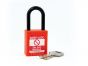  ORANGE Plastic Shackle safety padlock keyed differently