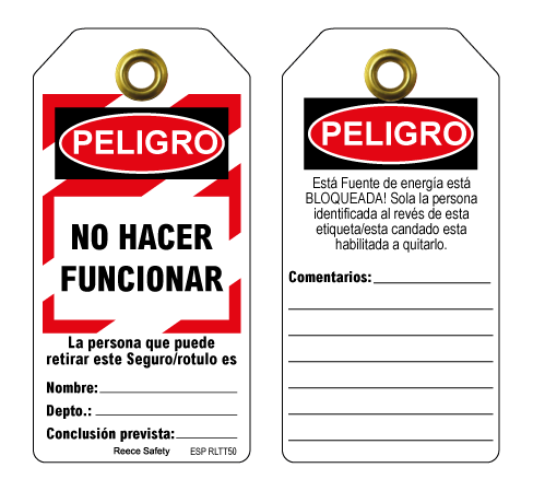 Peligro - No Hacer Funcionar (Pack of 10)