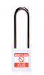  WHITE Steel Shackle safety padlock keyed alike long