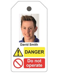 Personalised Photo ID Lockout tag