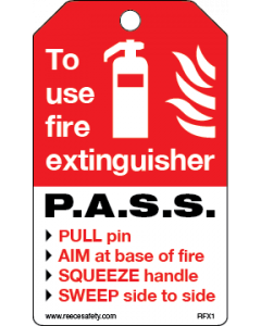 Fire Extinguisher Inspection Record Tag (25/pk)