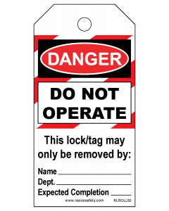 DO NOT OPERATE - ROLL OF 100