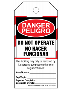 DO NOT OPERATE - BILINGUAL - ROLL OF 250