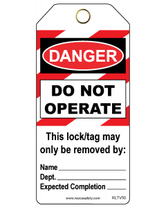 DO NOT OPERATE Contractor Tags (25/pk)
