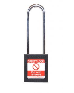  BLACK Steel Shackle safety padlock keyed differently long