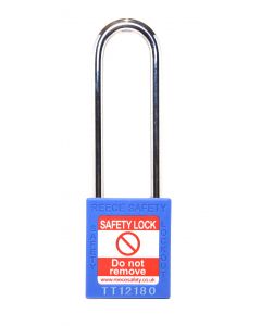  BLUE Steel Shackle safety padlock keyed differently long
