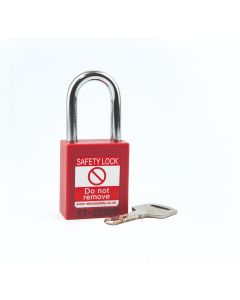 Nylon body Safety Padlock - 38mm clearance Steel Shackle
