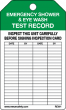 Emergency Shower and Eye Wash Test Record Tag (25/pk)