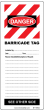 BARRICADE TAG INSERT - WHITE (50/pk)