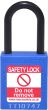  BLUE Plastic Shackle safety padlock keyed differently
