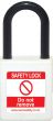  WHITE Plastic Shackle safety padlock keyed differently
